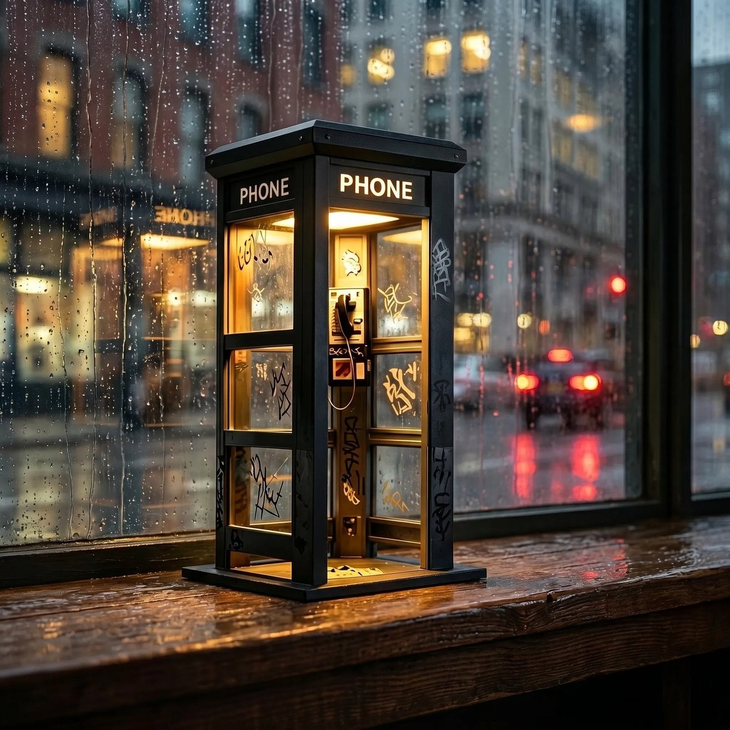 📞NU 50% KORTING✨Vintage telefooncel sfeerlamp