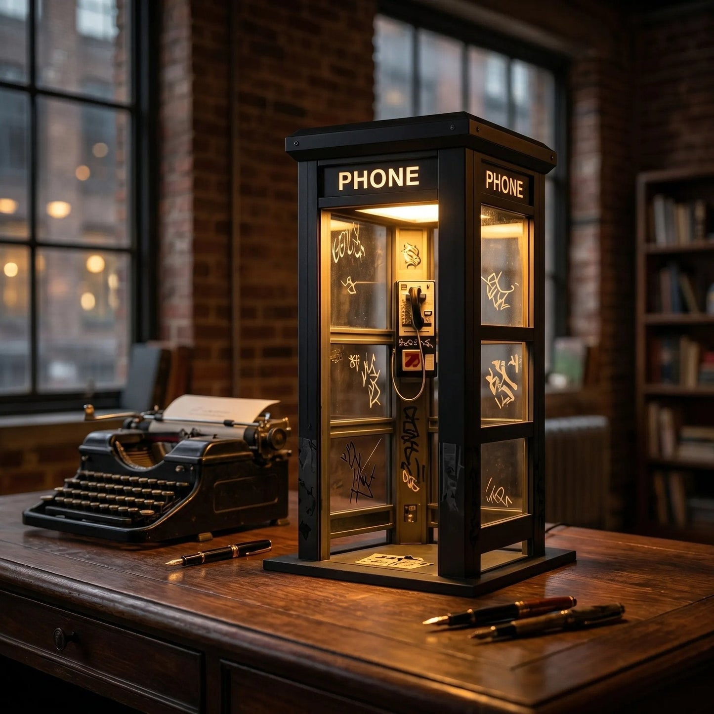 📞NU 50% KORTING✨Vintage telefooncel sfeerlamp