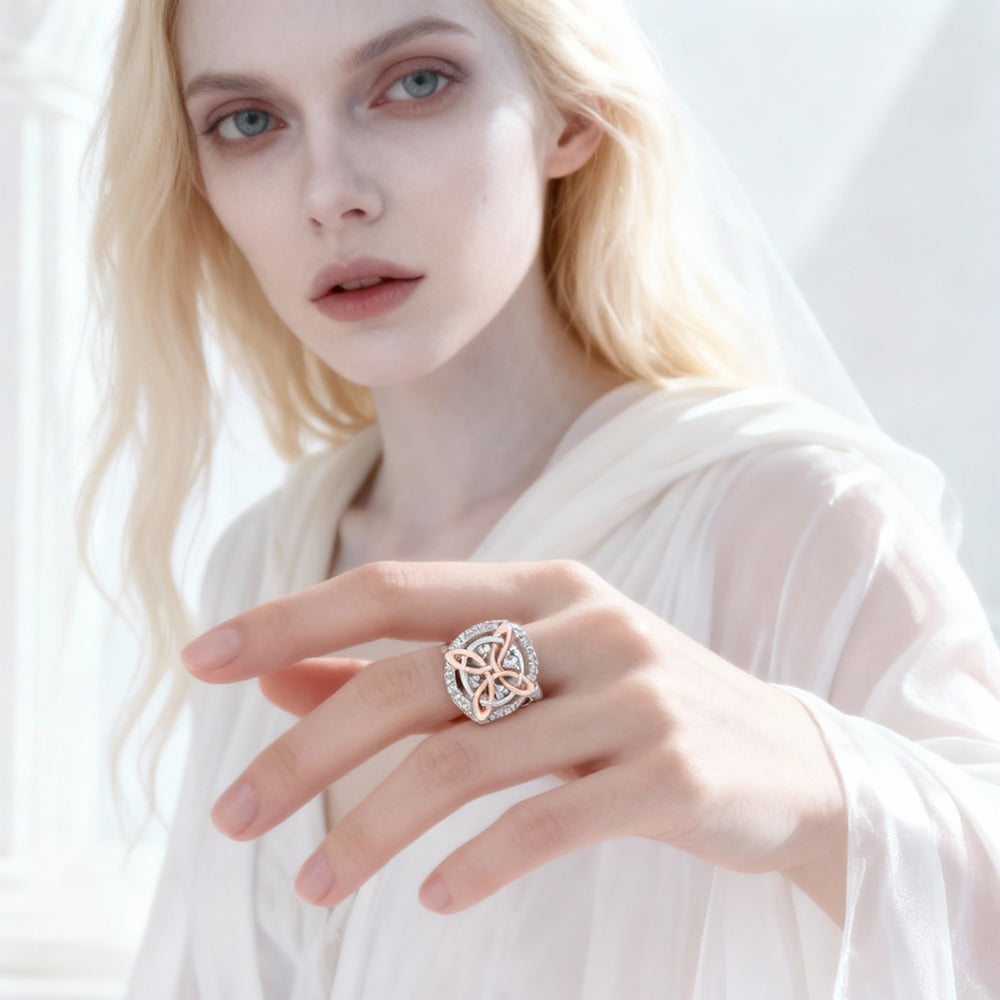 🔮💍Handgemaakte S925 Witch's Return Knot beschermingsring💞Bescherm je dierbaren