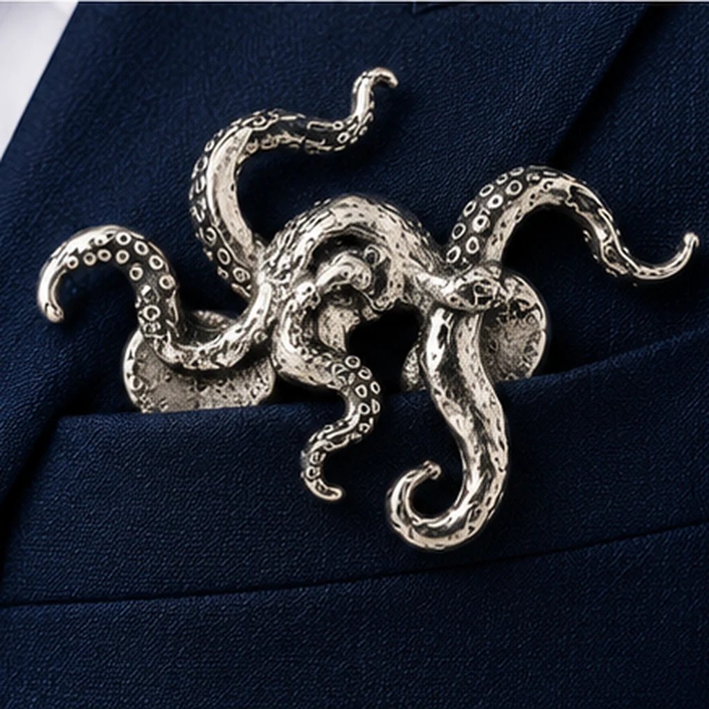 ✨ Luxe, sculpturale dierenbroche – Exclusief statement-item voor pakken en blazers