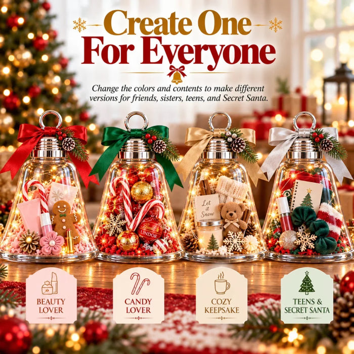 🎄🎁Zelf te maken kerstklok-cadeaudoosje