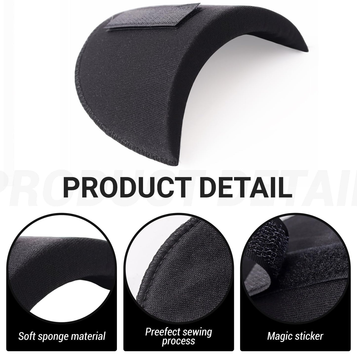 2 paar ingezette schoudervullinge