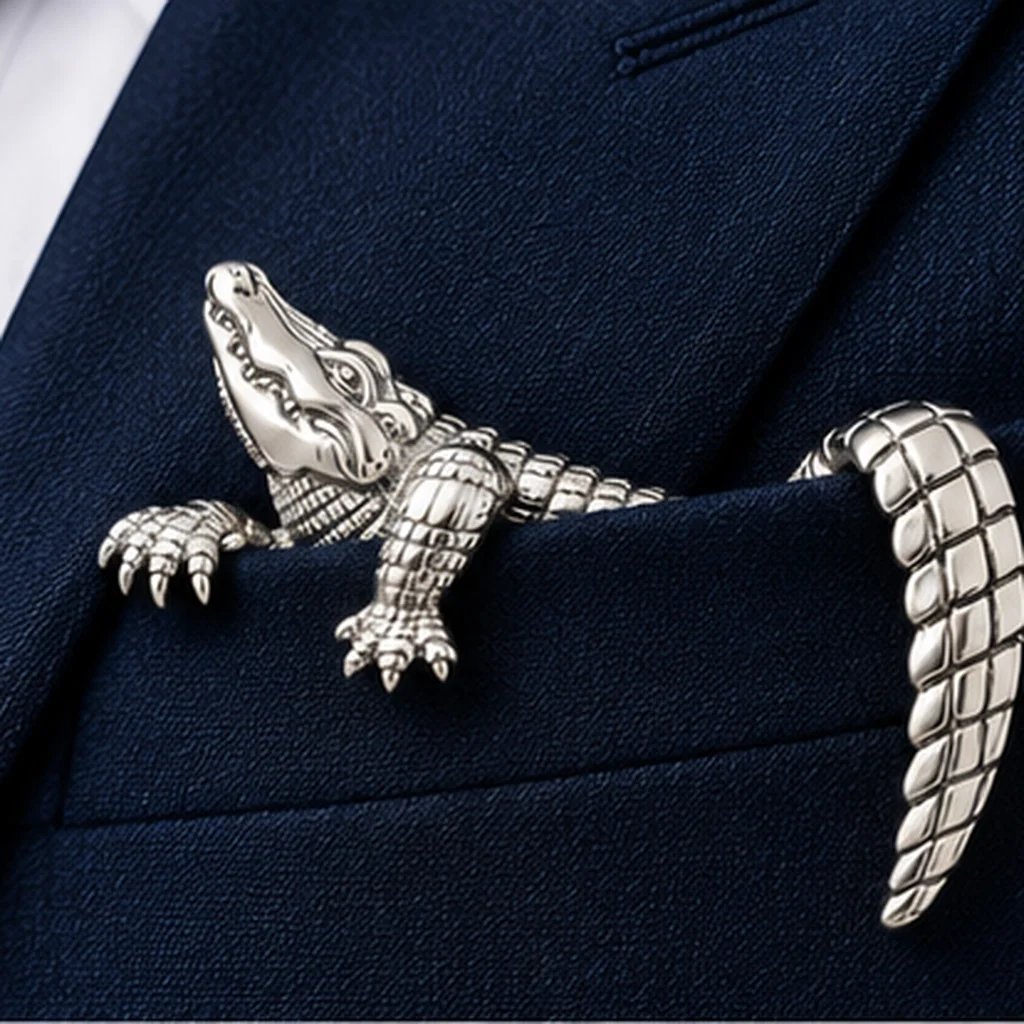 ✨ Luxe, sculpturale dierenbroche – Exclusief statement-item voor pakken en blazers