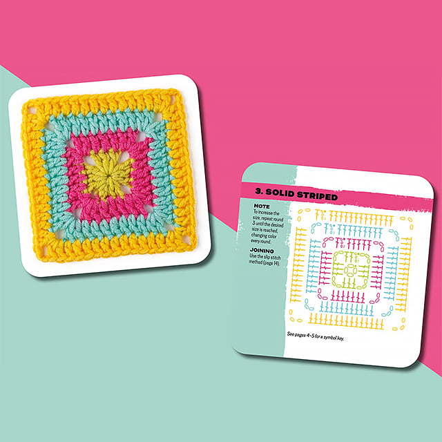 🎁Set haakkaarten met granny squares [50 unieke ontwerpen]🧵