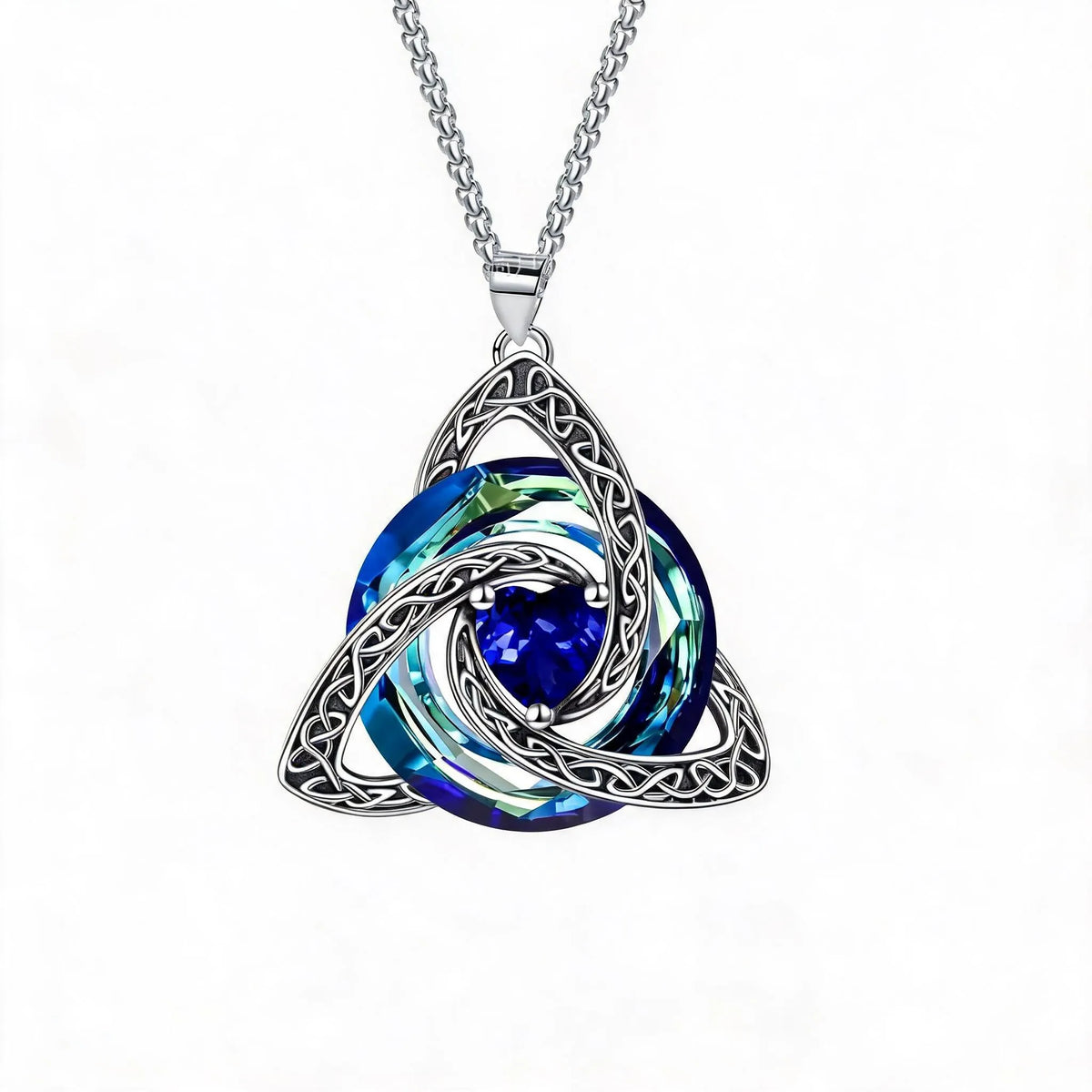 Keltische Trinity-knoopketting met geboortesteen ✨