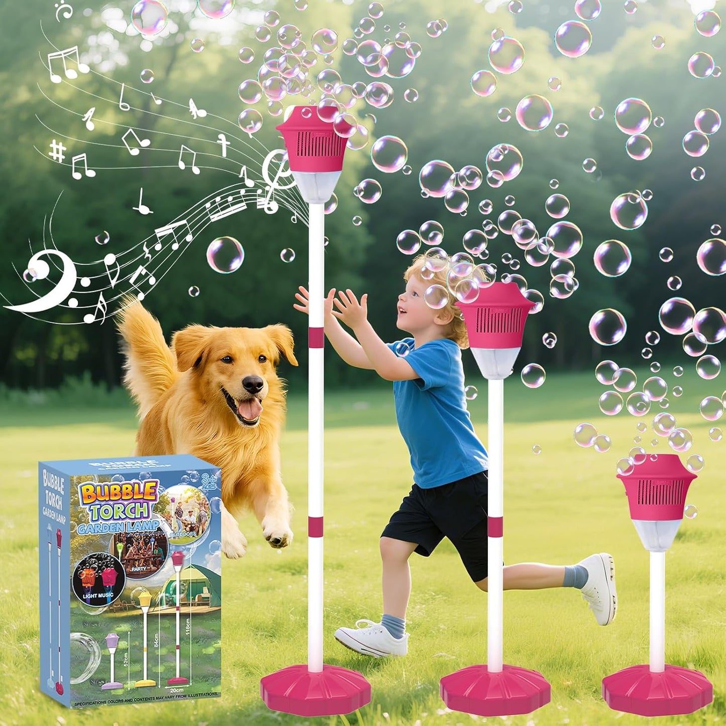 Automatische staande bellenblaasmachine — tovert direct een dromerige bellenregen tevoorschijn! ✨