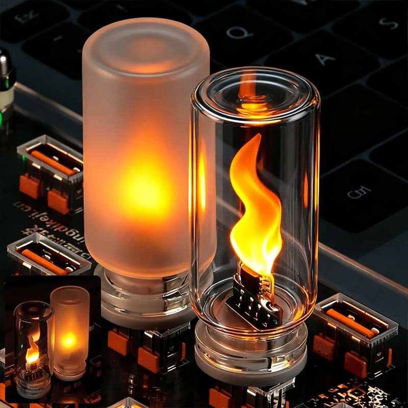 🔥USB-lamp met realistische vla