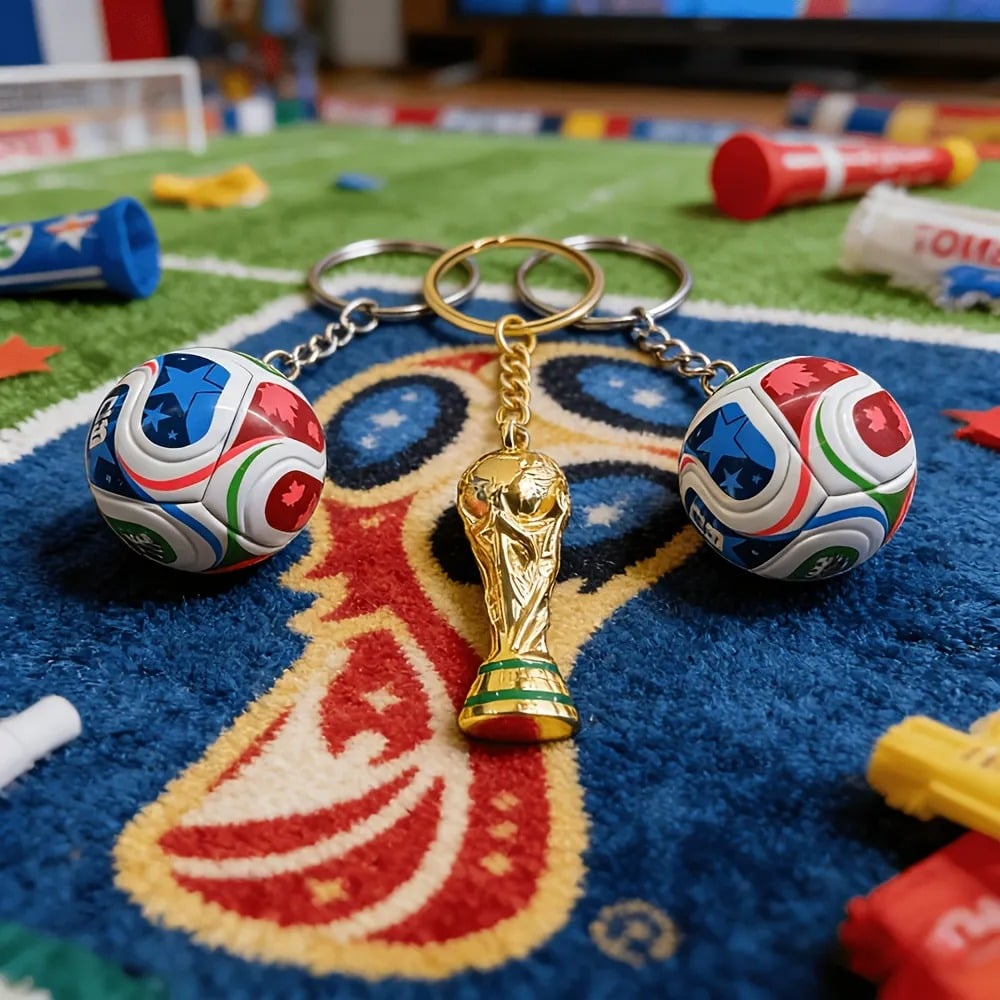 Sleutelhanger FIFA Wereldkampioenschap 2026 VS-MEX-CAN: Draag de geest van het spel overal met je mee ✨