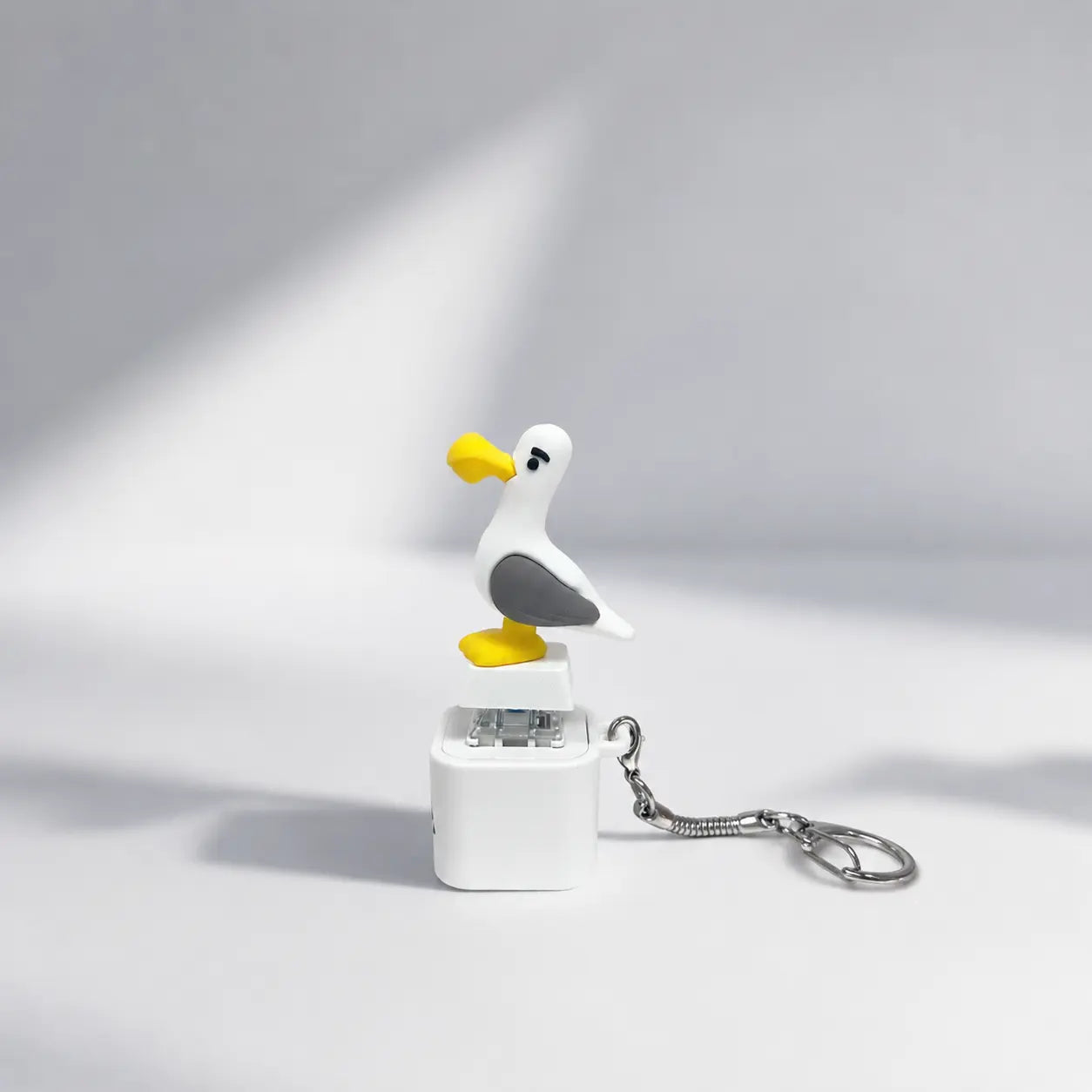 MIJN MEEUW! Sleutelhanger met knop - Echt geluid en LED-lampje