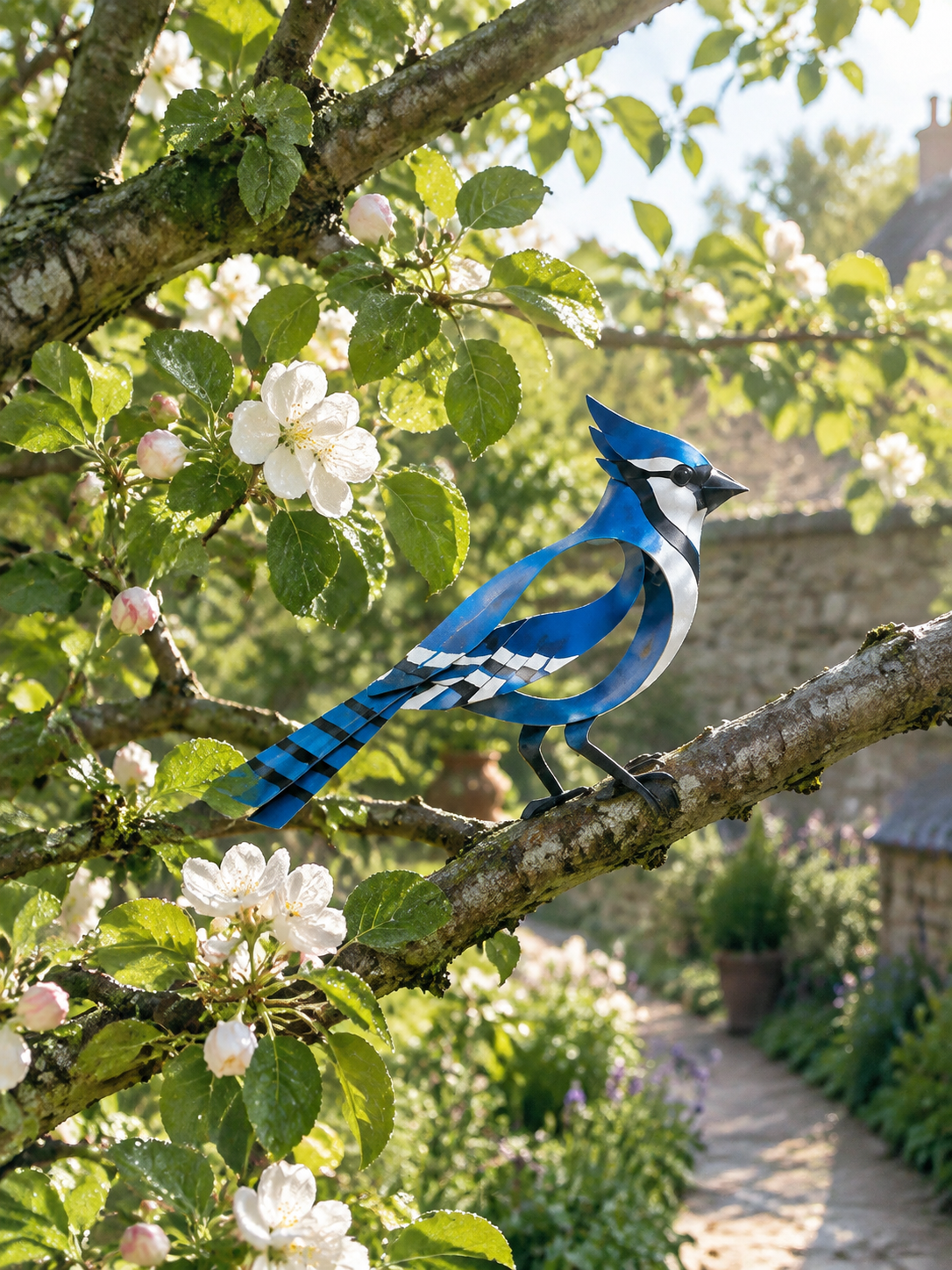 🕊️Elegant en minimalistisch metalen vogelsculptuur – Vluchtige momenten van lichtheid in de natuur!