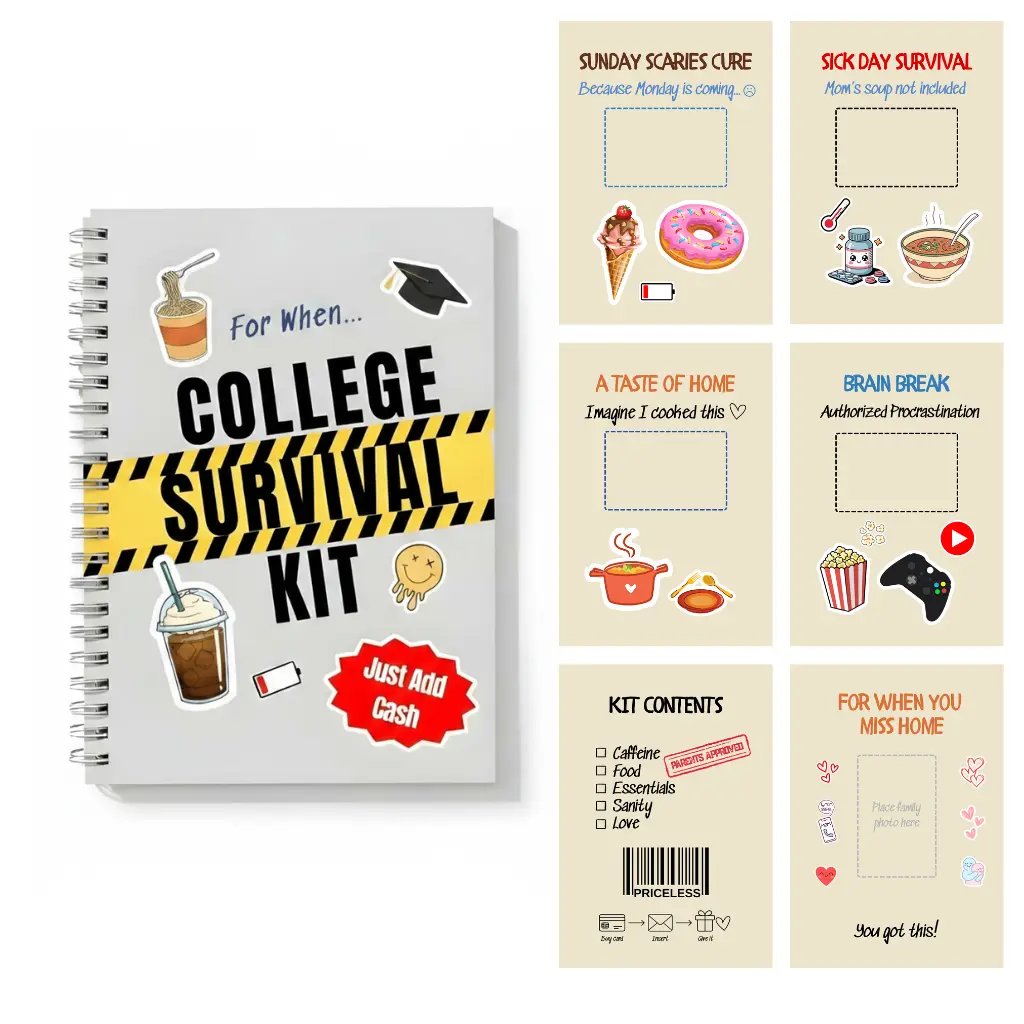 📚 'Voor wanneer...' Overlevingspakket voor de Universiteit - Cadeaubonnenboekje 🎓️
