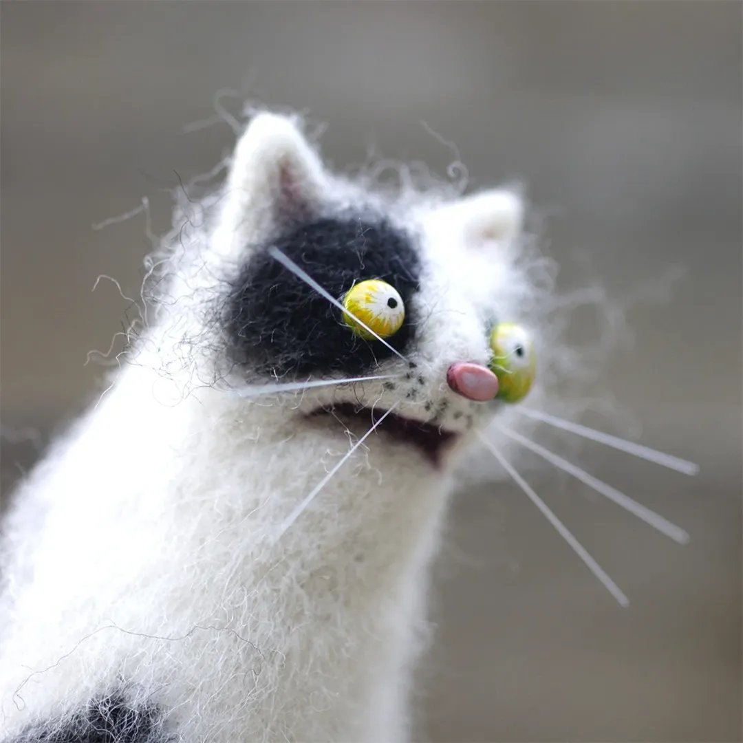 🎄✨Wollen vilten huisdieren – eigenzinnige handgemaakte metgezellen