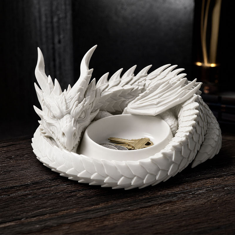 3D-geprinte drakenbeschermer opbergbak voor sleutels, munten en ringen