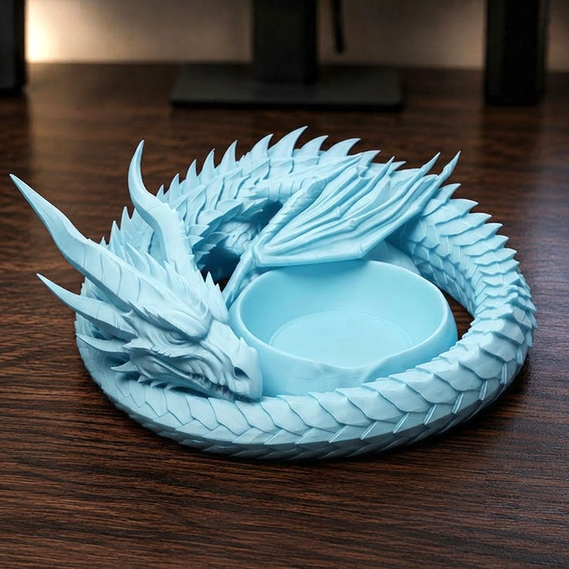3D-geprinte drakenbeschermer opbergbak voor sleutels, munten en ringen