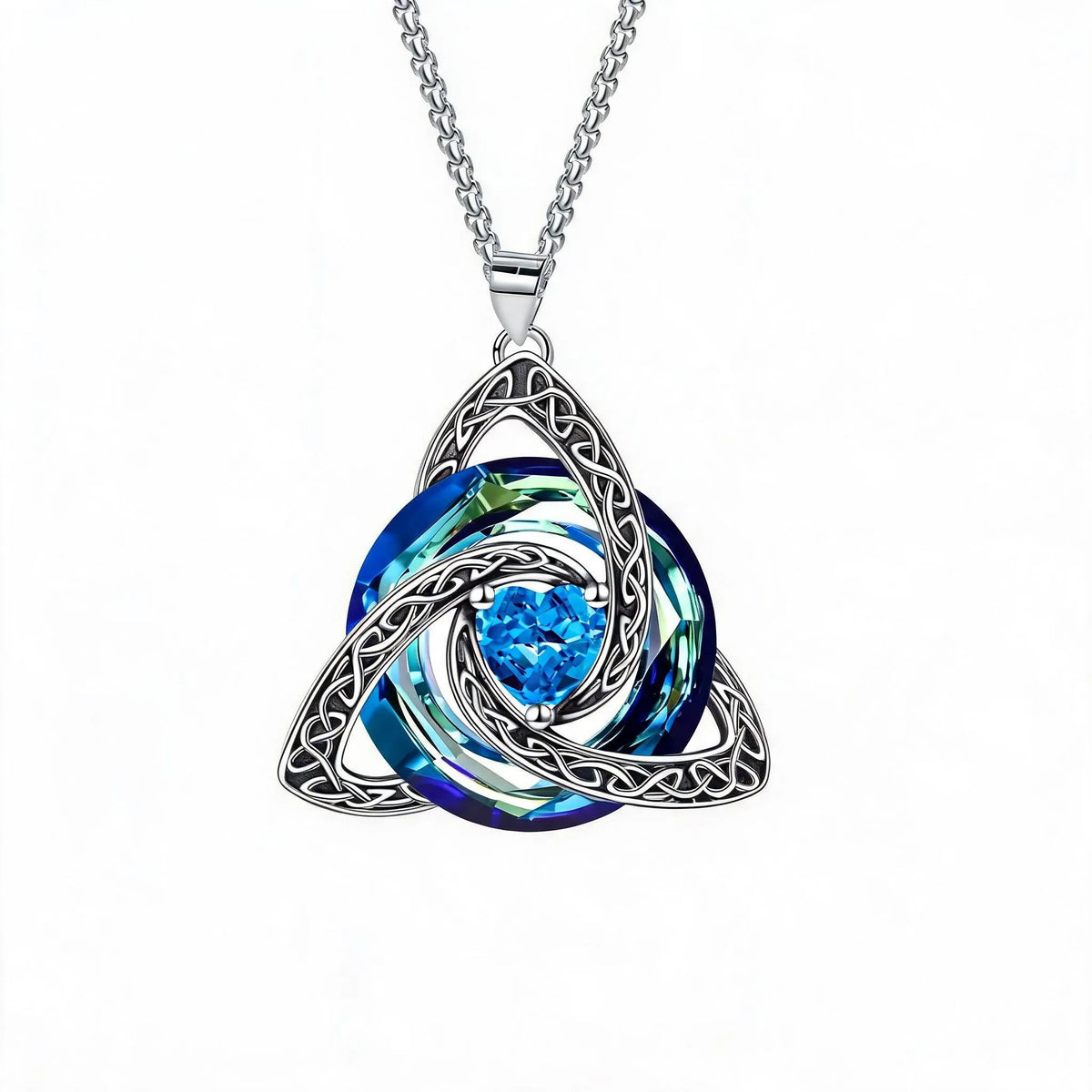 Keltische Trinity-knoopketting met geboortesteen ✨