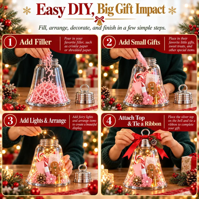 🎄🎁Zelf te maken kerstklok-cadeaudoosje