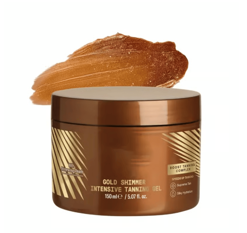 🔥 GROTE VERKOOP - Get That Golden Glow - Golden Shimmer Intensive Tanning Gel! en That Golden Glow - Gold Shimmer Intensive Tanning Gel!