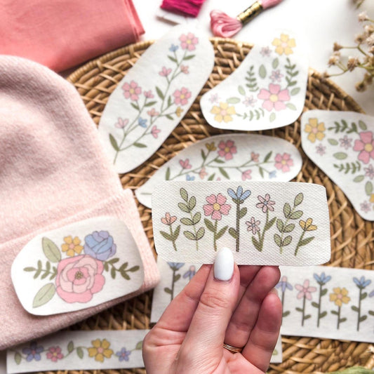 🌸Bloemenlijnen Ontworpen bloemenrandpatronen Borduurpatronen – Stick & Stitch voor beginners