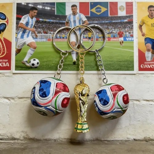 Sleutelhanger FIFA Wereldkampioenschap 2026 VS-MEX-CAN: Draag de geest van het spel overal met je mee ✨