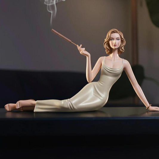 Sculpturaal aromatherapiebeeldje met wieroo