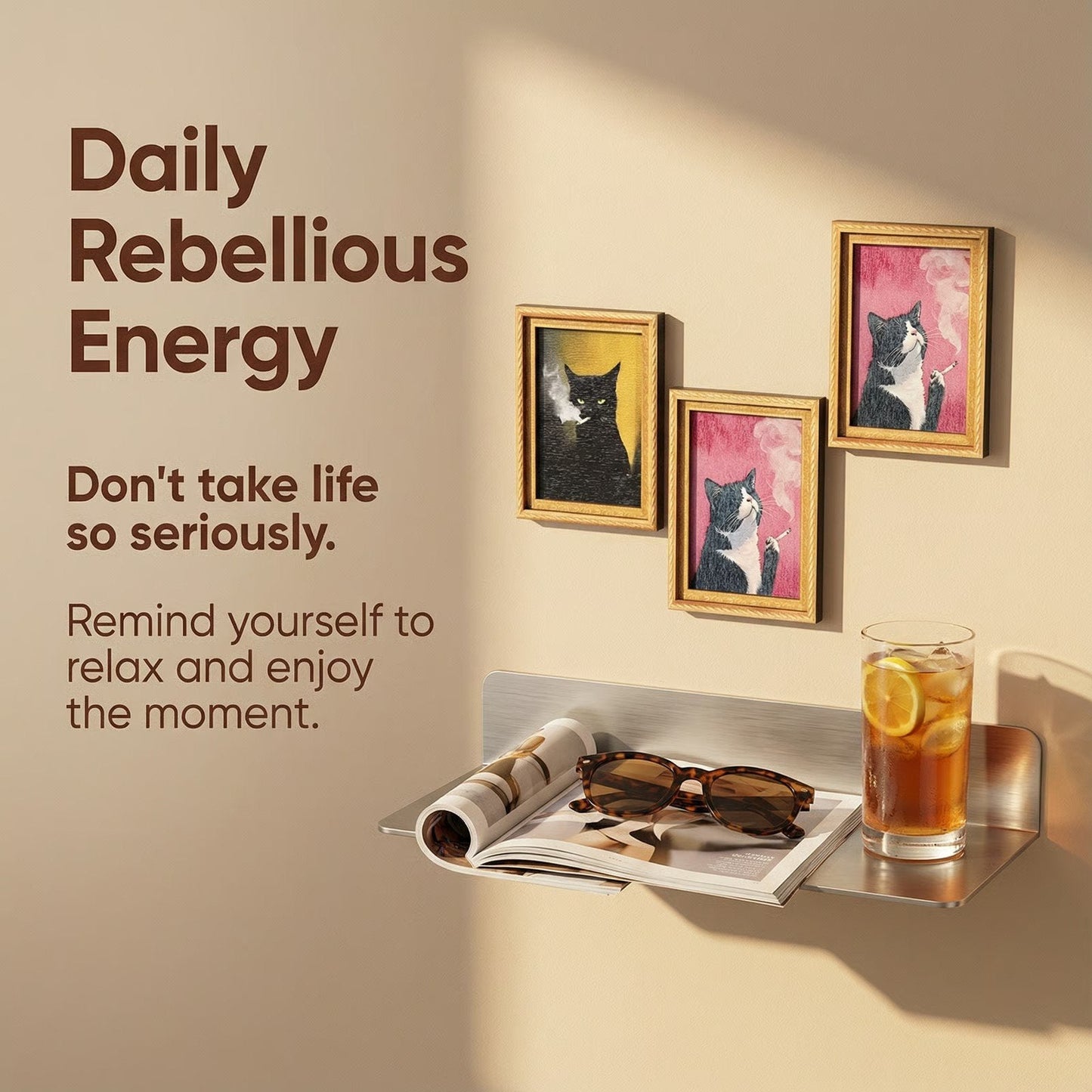 🌹 Schattige koelkastmagneten met katten – Betoverende kattenversiering met lijstje voor thuis en op kantoor 🐱✨