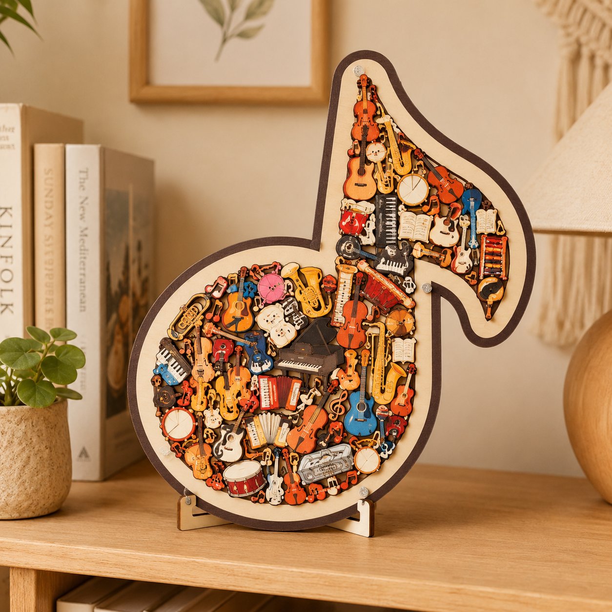 🔥🎶Puzzelornament met muzieknoten