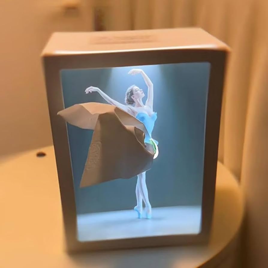 Tissuebox met balletdanseres en lampje