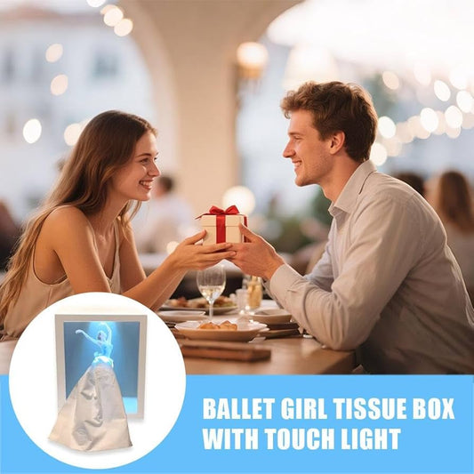 Tissuebox met balletdanseres en lampje