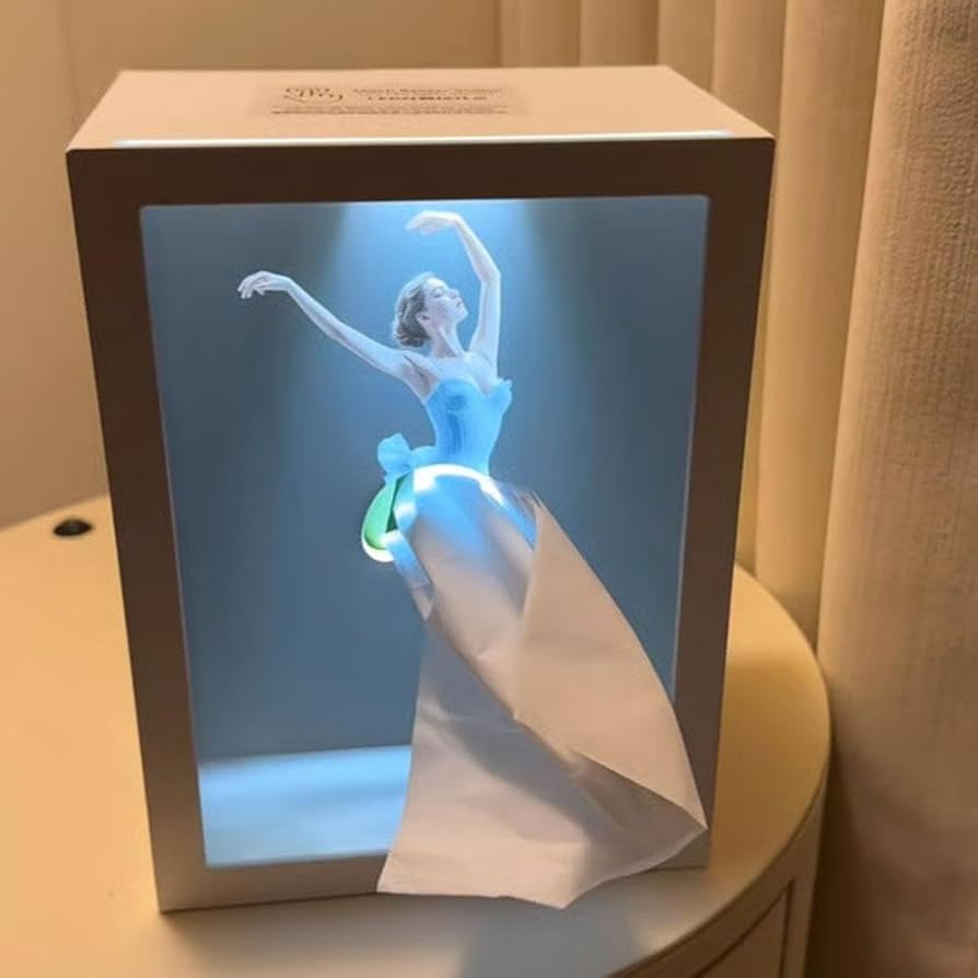 Tissuebox met balletdanseres en lampje
