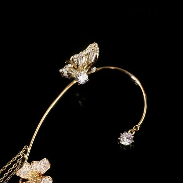 ✨🦋 Zirkonia-oorbellen met vlinder