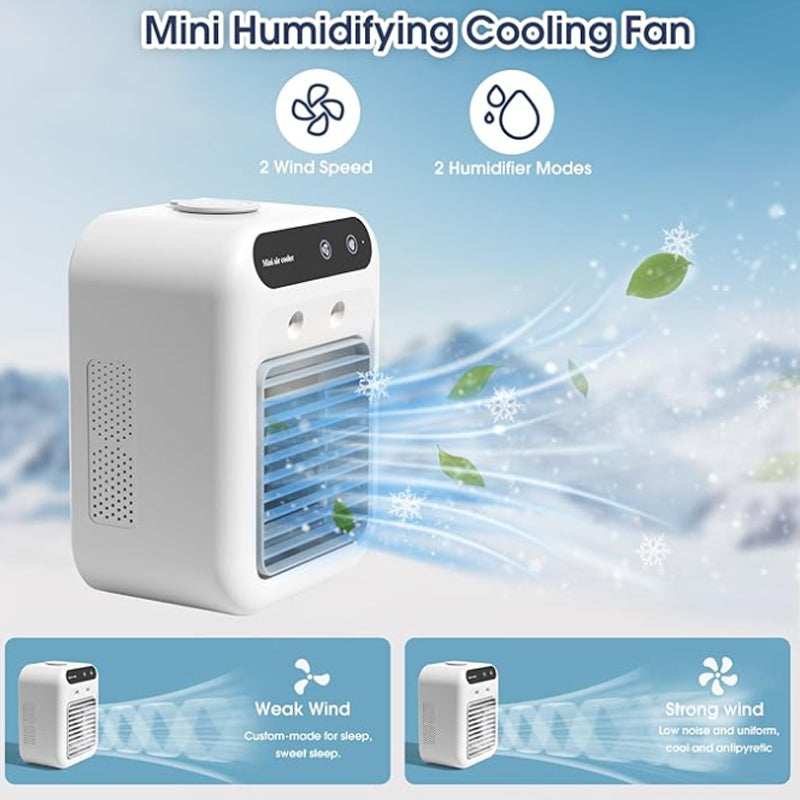 ❄️ Zomer 40% korting ❄️ Mini draagbare airconditioner met koel- en bevochtigingsfunctie