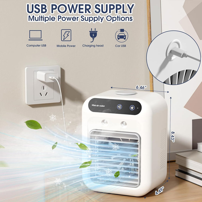 ❄️ Zomer 40% korting ❄️ Mini draagbare airconditioner met koel- en bevochtigingsfunctie