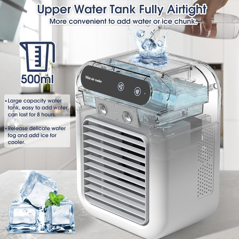 ❄️ Zomer 40% korting ❄️ Mini draagbare airconditioner met koel- en bevochtigingsfunctie