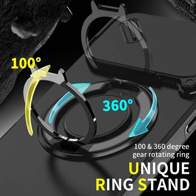 🔥 LAATSTE DAG PROMOTIE - 50% KORTING 🔥 Magnetische telefoonhoes met ringstandaard voor iPhon