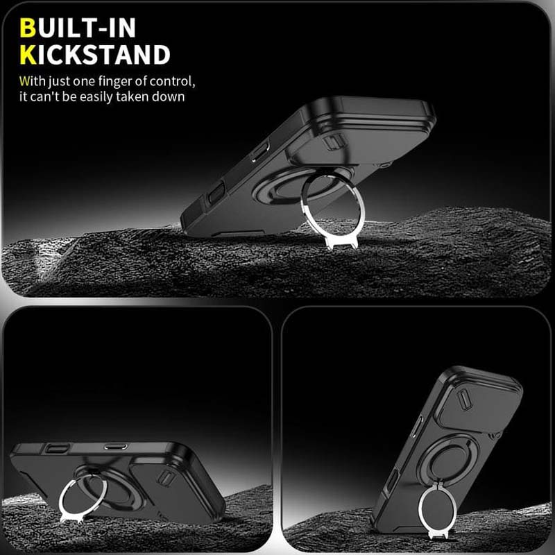 🔥 LAATSTE DAG PROMOTIE - 50% KORTING 🔥 Magnetische telefoonhoes met ringstandaard voor iPhon