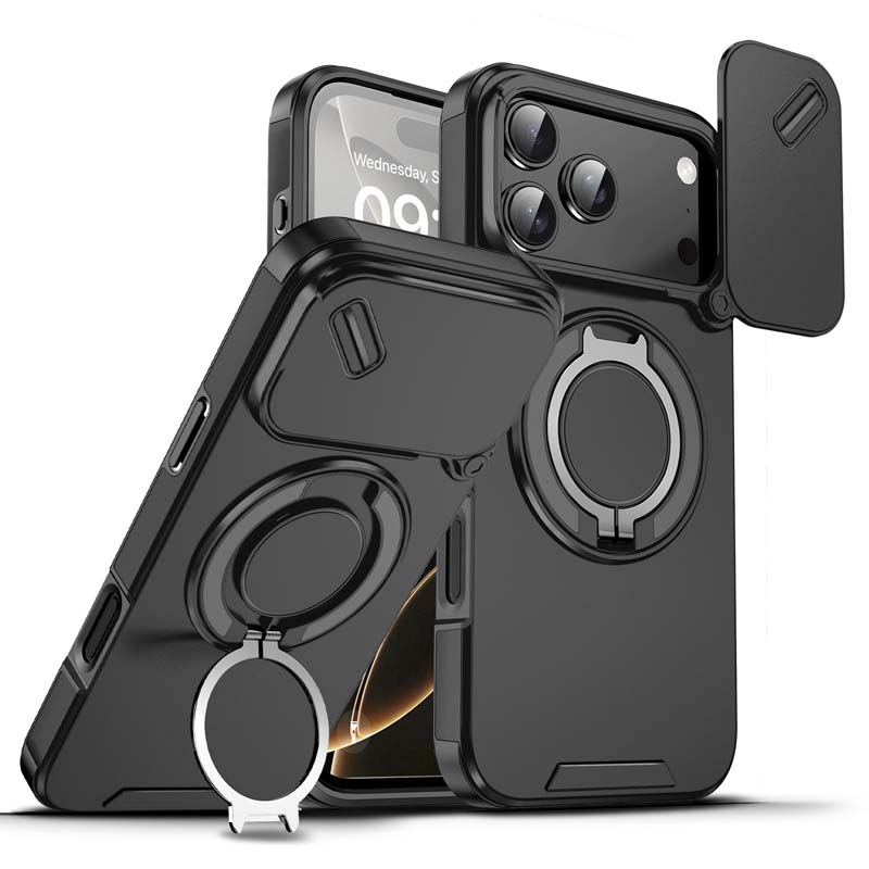 🔥 LAATSTE DAG PROMOTIE - 50% KORTING 🔥 Magnetische telefoonhoes met ringstandaard voor iPhon