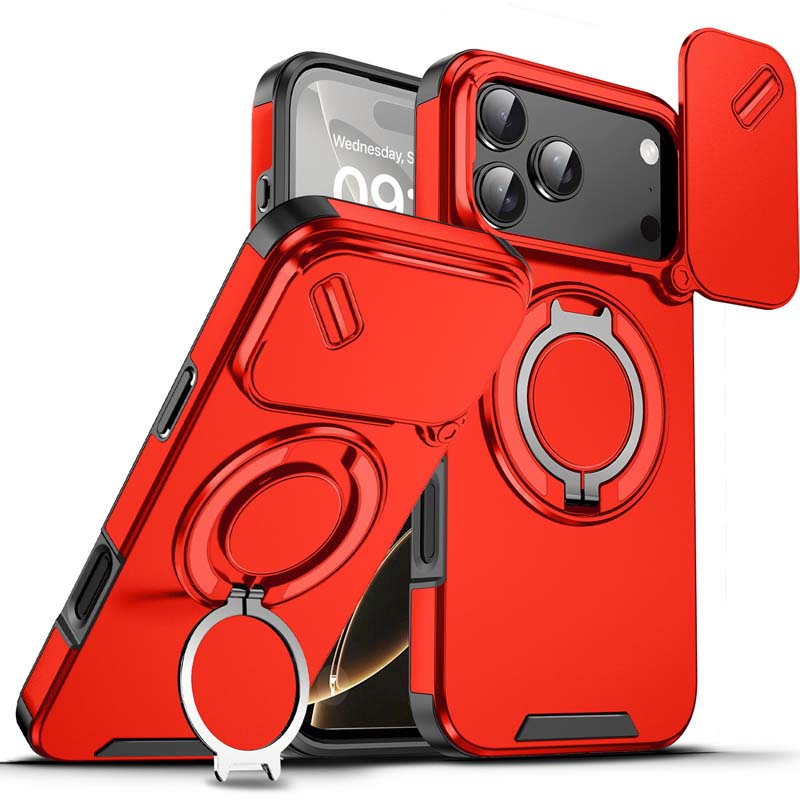 🔥 LAATSTE DAG PROMOTIE - 50% KORTING 🔥 Magnetische telefoonhoes met ringstandaard voor iPhon