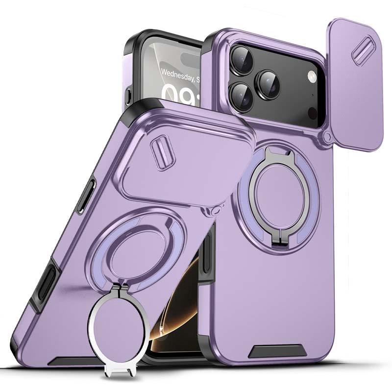 🔥 LAATSTE DAG PROMOTIE - 50% KORTING 🔥 Magnetische telefoonhoes met ringstandaard voor iPhon