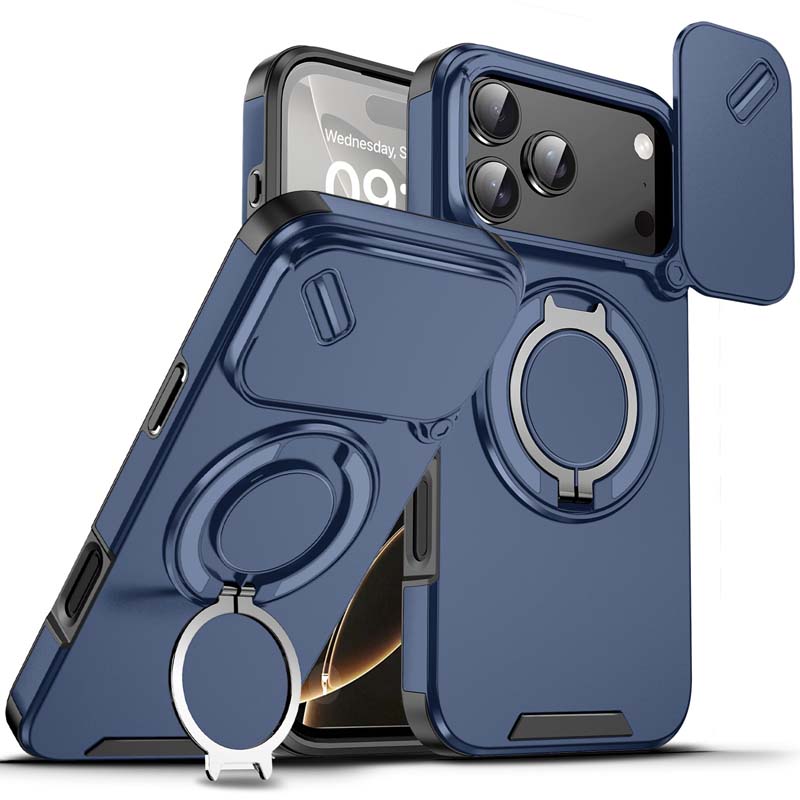 🔥 LAATSTE DAG PROMOTIE - 50% KORTING 🔥 Magnetische telefoonhoes met ringstandaard voor iPhon