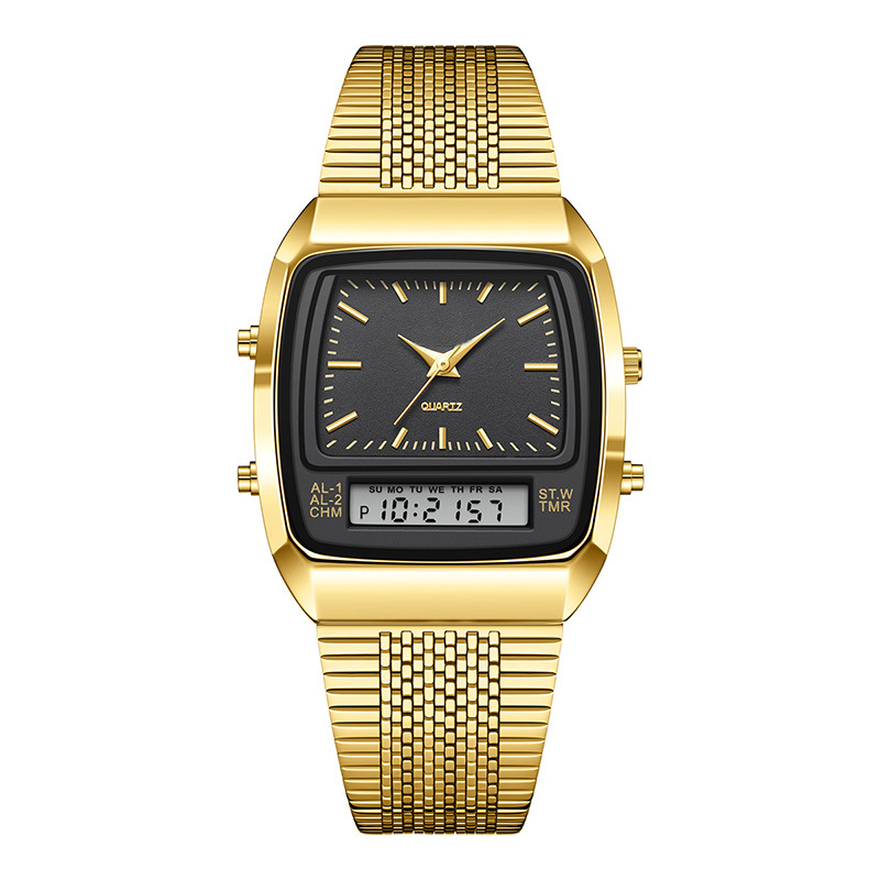 💥💥LIEBIG Roman Retro Dual System Multifunctioneel Digitaal Sporthorloge