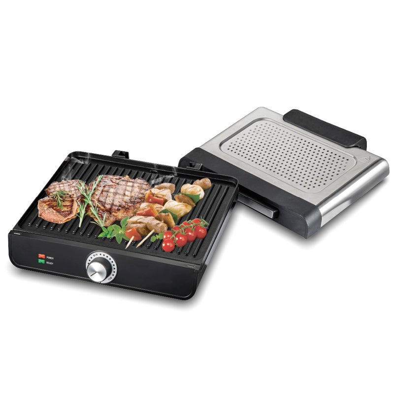 ⏳Tijdelijke aanbieding-gratis verzending⏰2200 W rookloze binnengrill met antiaanbakplaat🥩