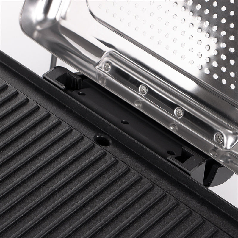 ⏳Tijdelijke aanbieding-gratis verzending⏰2200 W rookloze binnengrill met antiaanbakplaat🥩