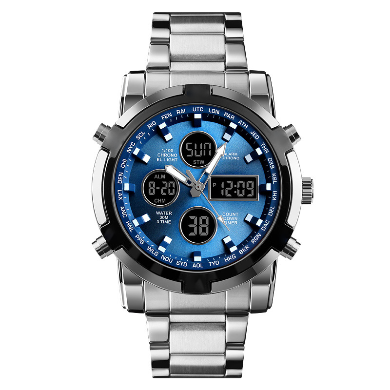 📢📢50% KORTING !! ⏰Waterdichte analoog-digitale herenhorloges in militaire stijl
