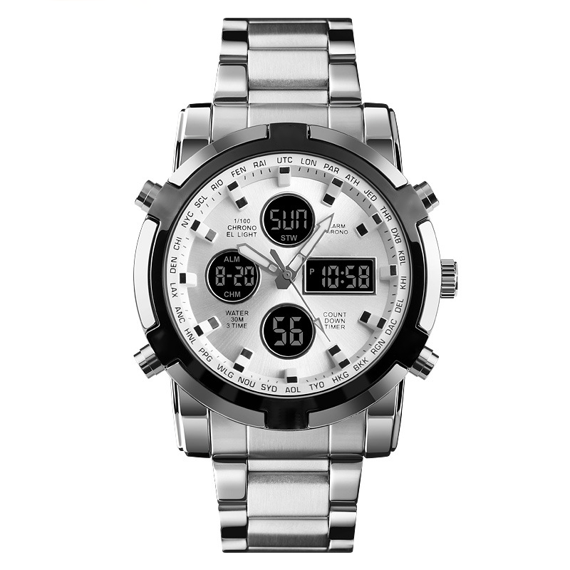 📢📢50% KORTING !! ⏰Waterdichte analoog-digitale herenhorloges in militaire stijl