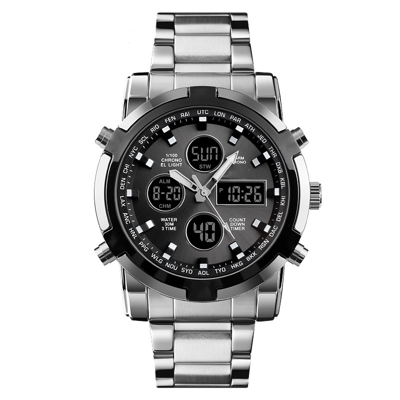 📢📢50% KORTING !! ⏰Waterdichte analoog-digitale herenhorloges in militaire stijl