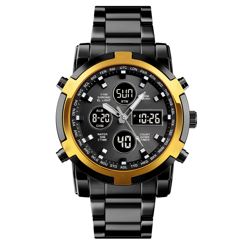 📢📢50% KORTING !! ⏰Waterdichte analoog-digitale herenhorloges in militaire stijl