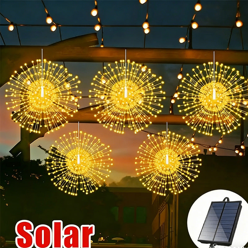 🎇Zonne-energie aangedreven sprankelende lantaarns voor tuin en fees