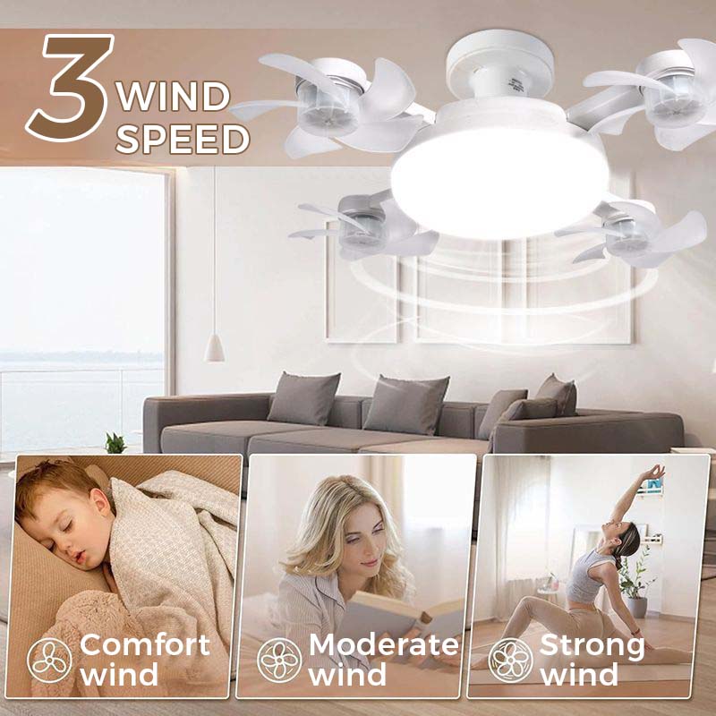 🌀 50% korting💥Plafondventilator met LED-verlichting en afstandsbediening