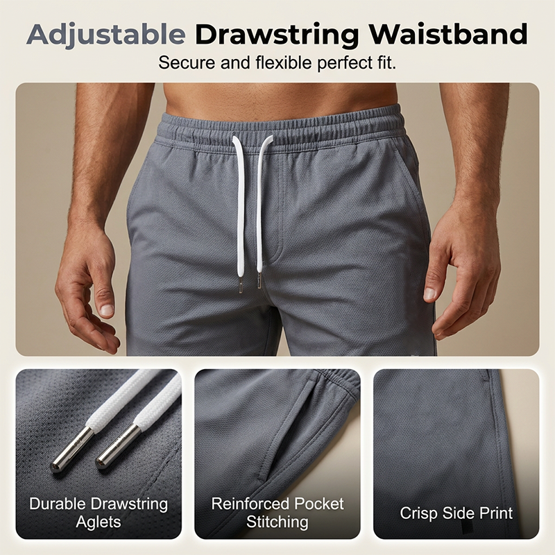 Tweedelig herenpak bestaande uit shirt en short – Digitale print, sportieve pasvorm, kreukvrij ✨
