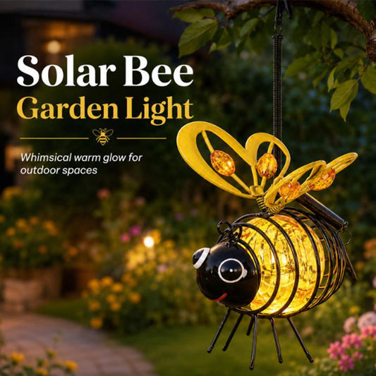 🏆🐝Hangende bijenlamp op zonne-energie voor buiten - Het perfecte cadeau voor plantenliefhebbers, moeders of eigenlijk iedereen die lacht.❤️
